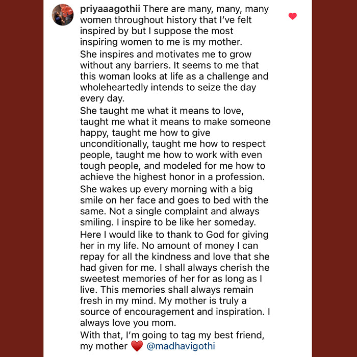 The Winner from our IWD giveaway announced!