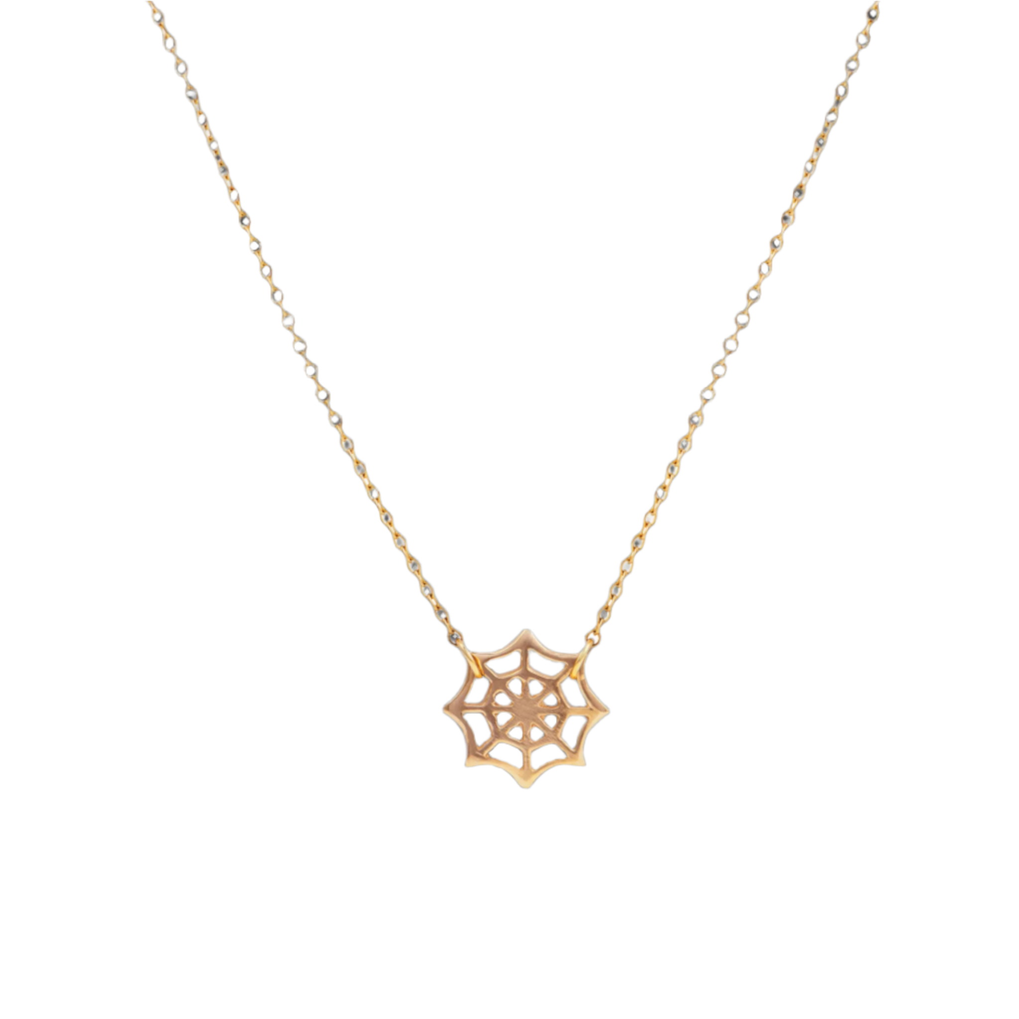 国内で当店のみ CFIERCE - Spiderweb Necklace Spider Web Necklace - Spider Web Pendant With Split Figure