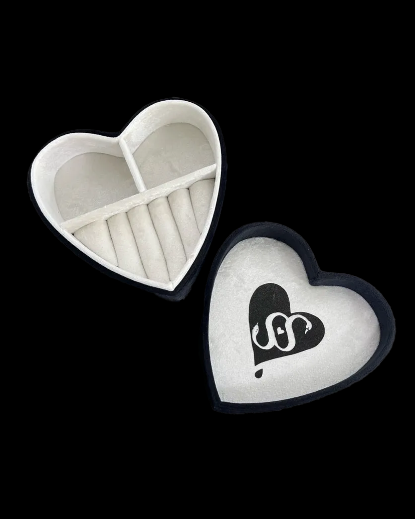 Heart Shaped Jewellery Box - Midnight | Serpent & the Swan