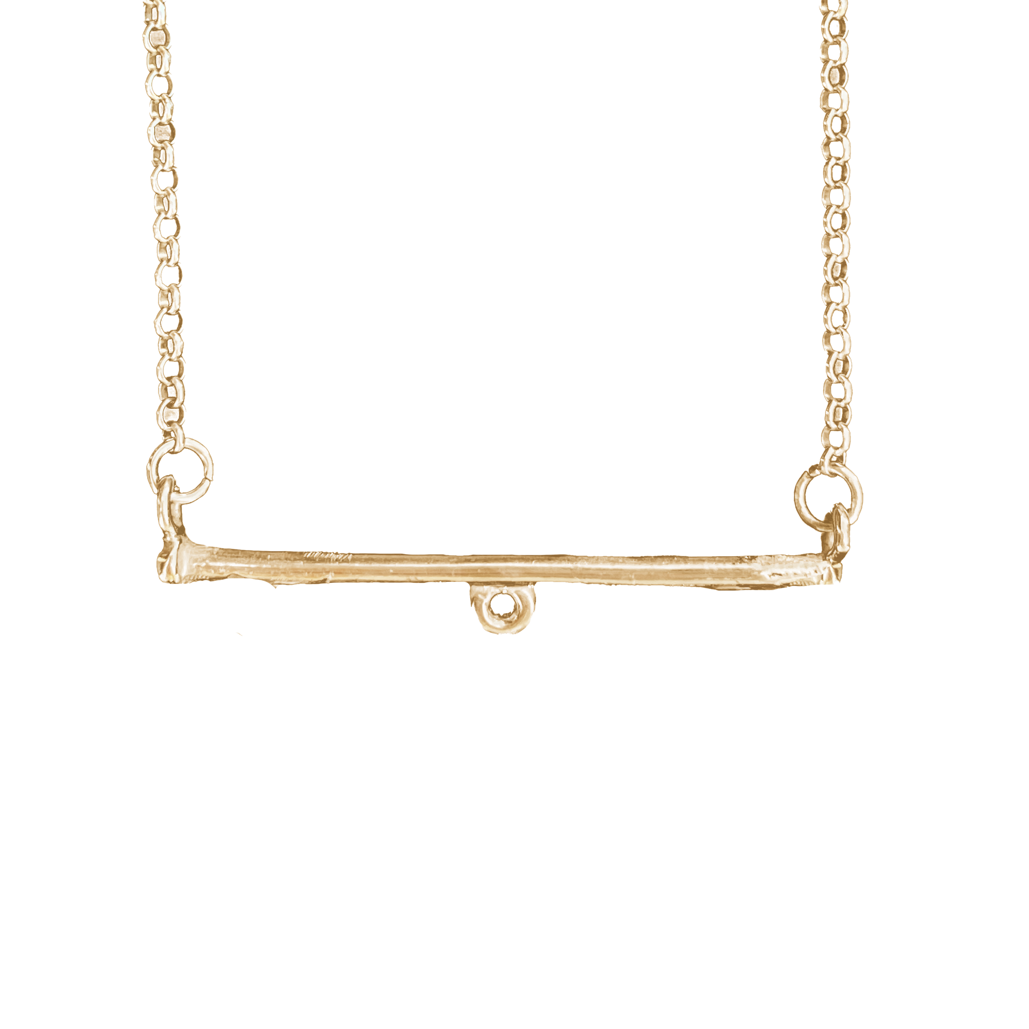 Bar Necklace - Solid 9K Gold