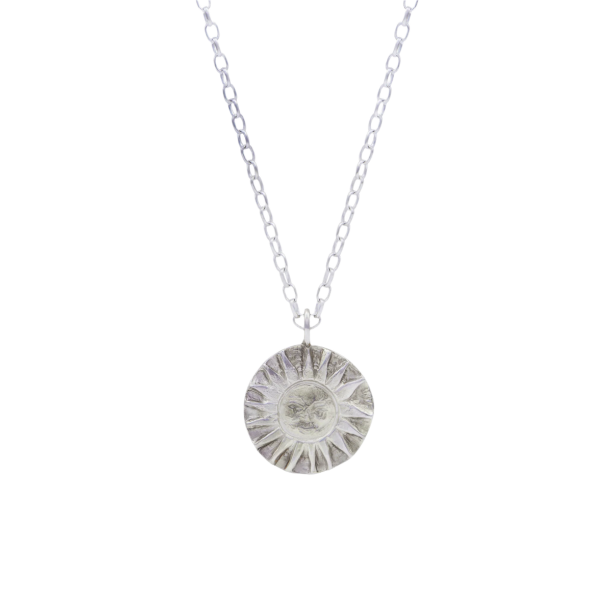 SunMoonSun Medallion Necklace - Sterling Silver | Serpent & the Swan