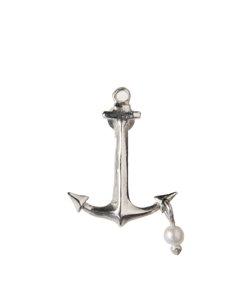 Anchor of Pearl Stud Earring - Sterling Silver