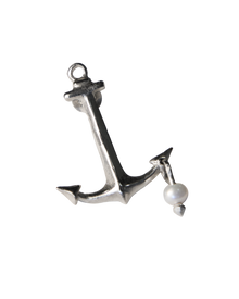 Anchor of Pearl Stud Earring - Sterling Silver