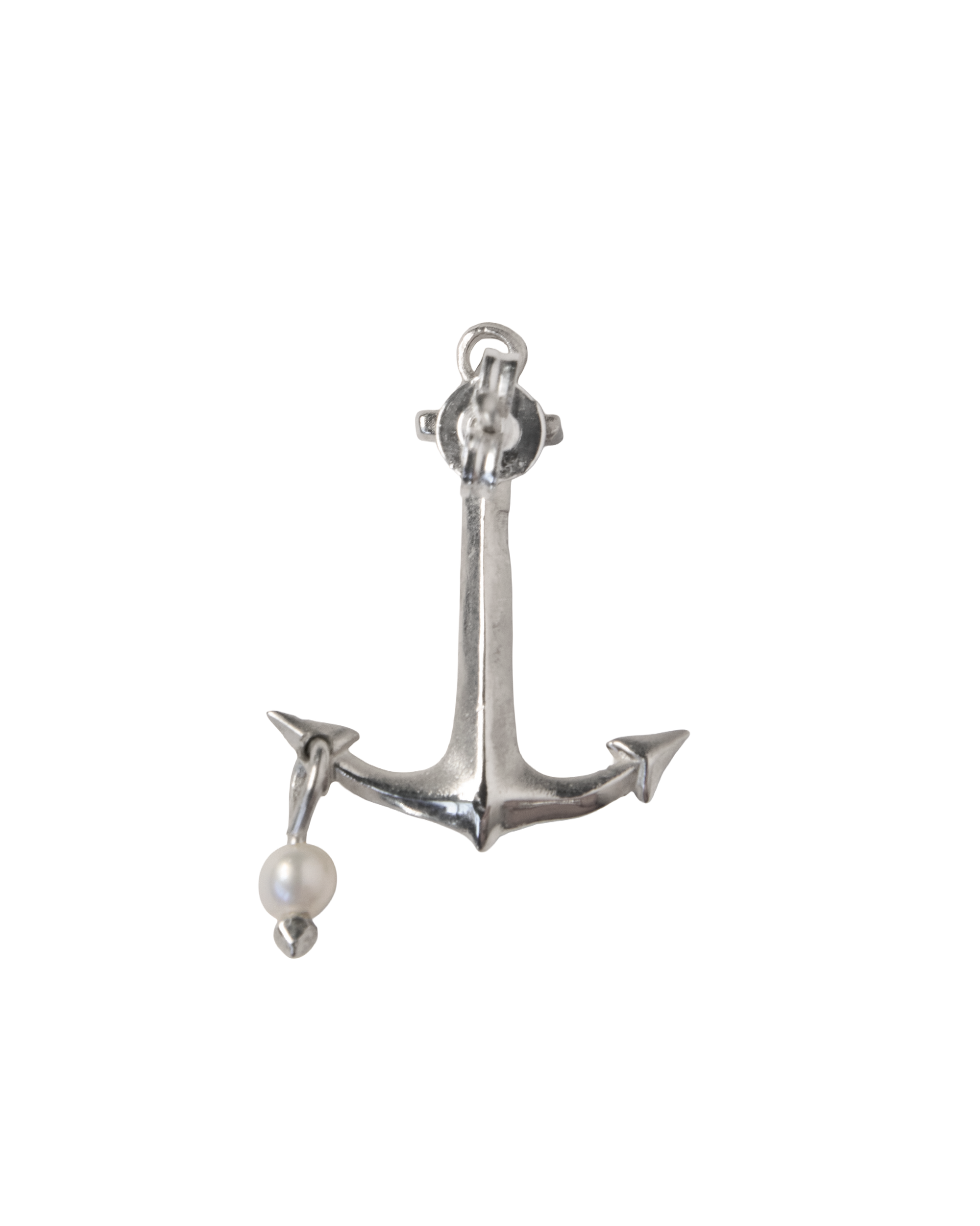 Anchor of Pearl Stud Earring - Sterling Silver