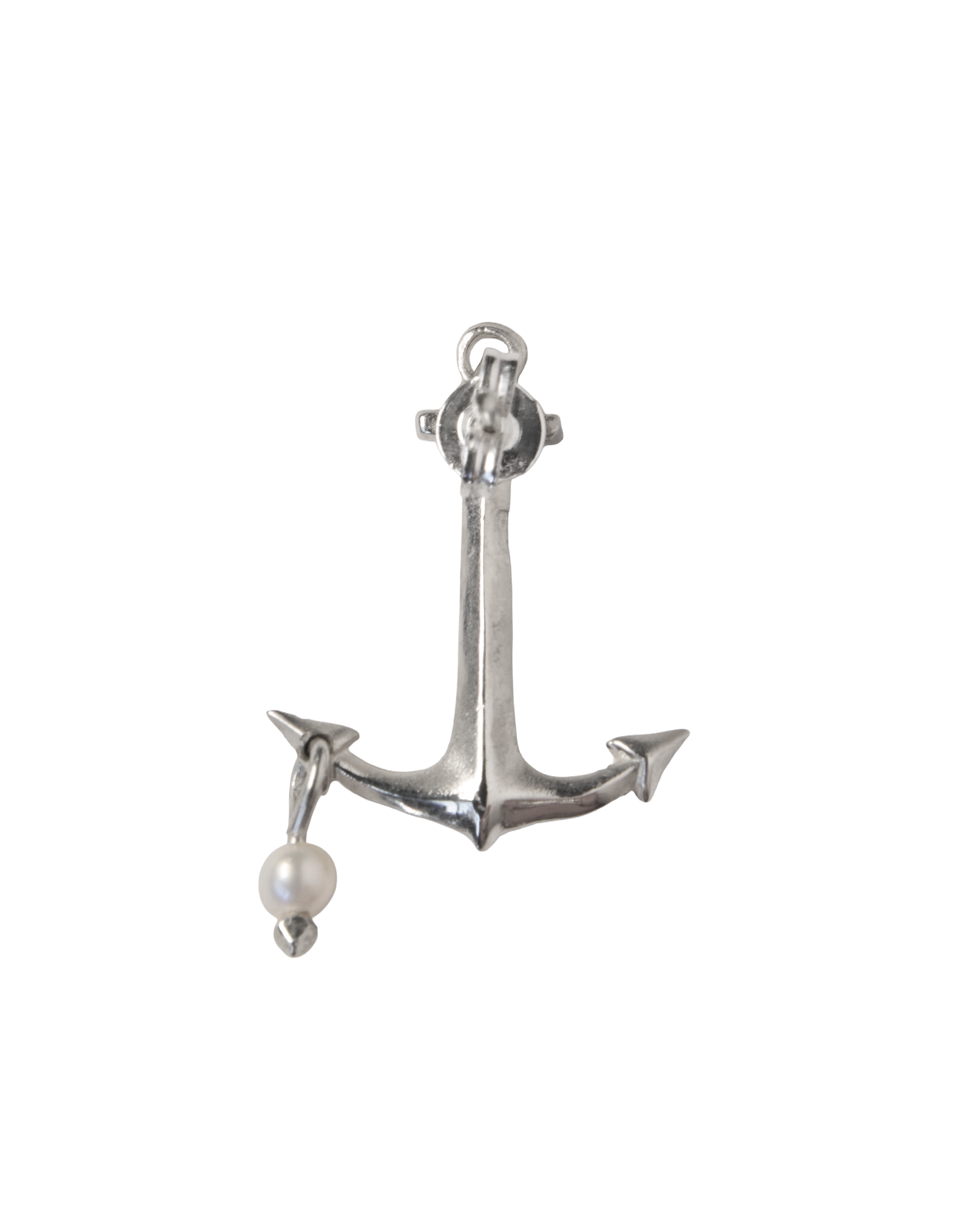 Anchor of Pearl Stud Earring - Sterling Silver
