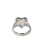 Puffed Heart Memorial Ring - Sterling Silver
