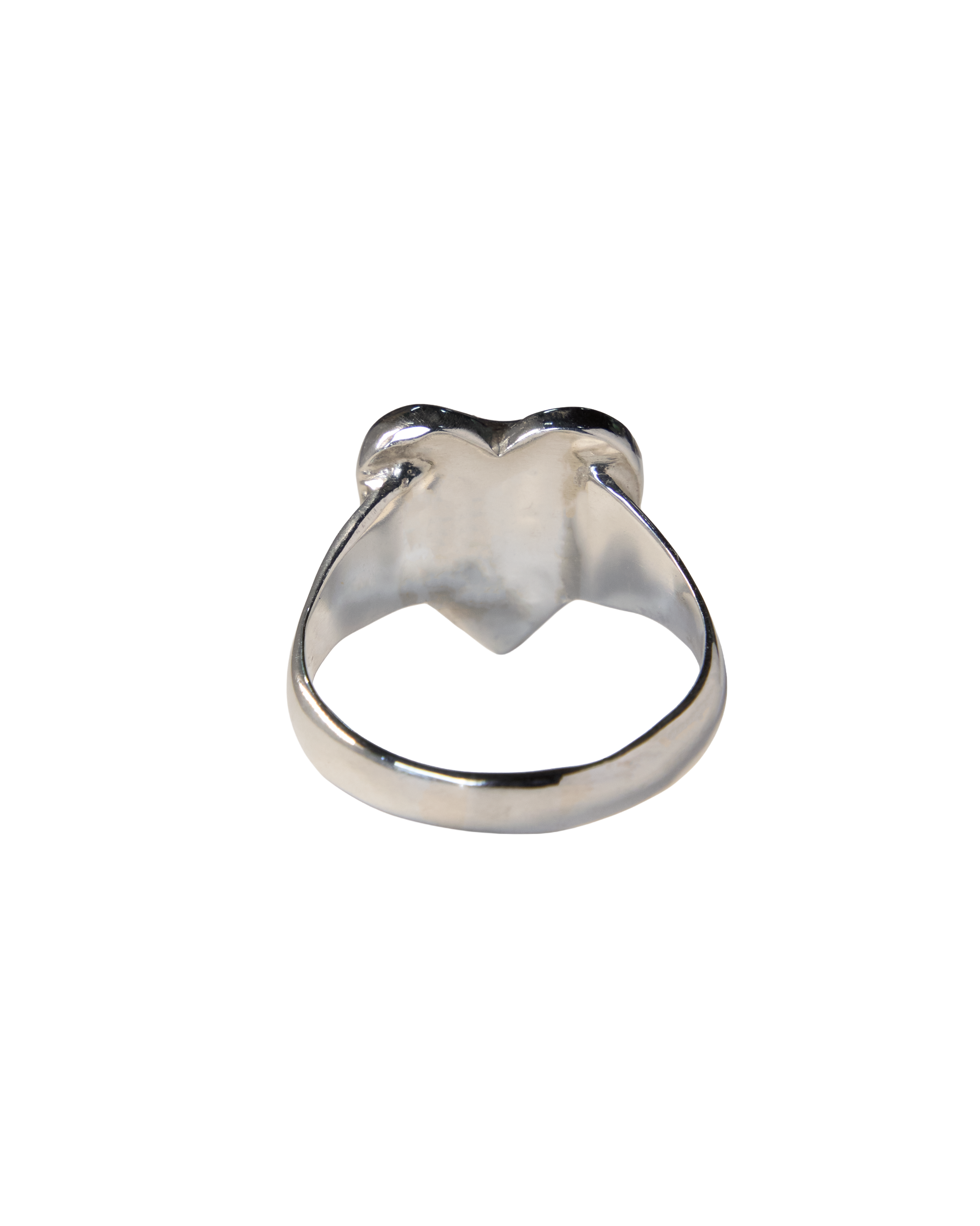 Puffed Heart Memorial Ring - Sterling Silver