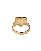 Puffed Heart Memorial Ring - Solid 9K Gold