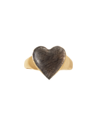 Puffed Heart Memorial Ring - Solid 9K Gold