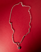 Birthstone Little Heart Padlock Necklace - Solid 9K Gold