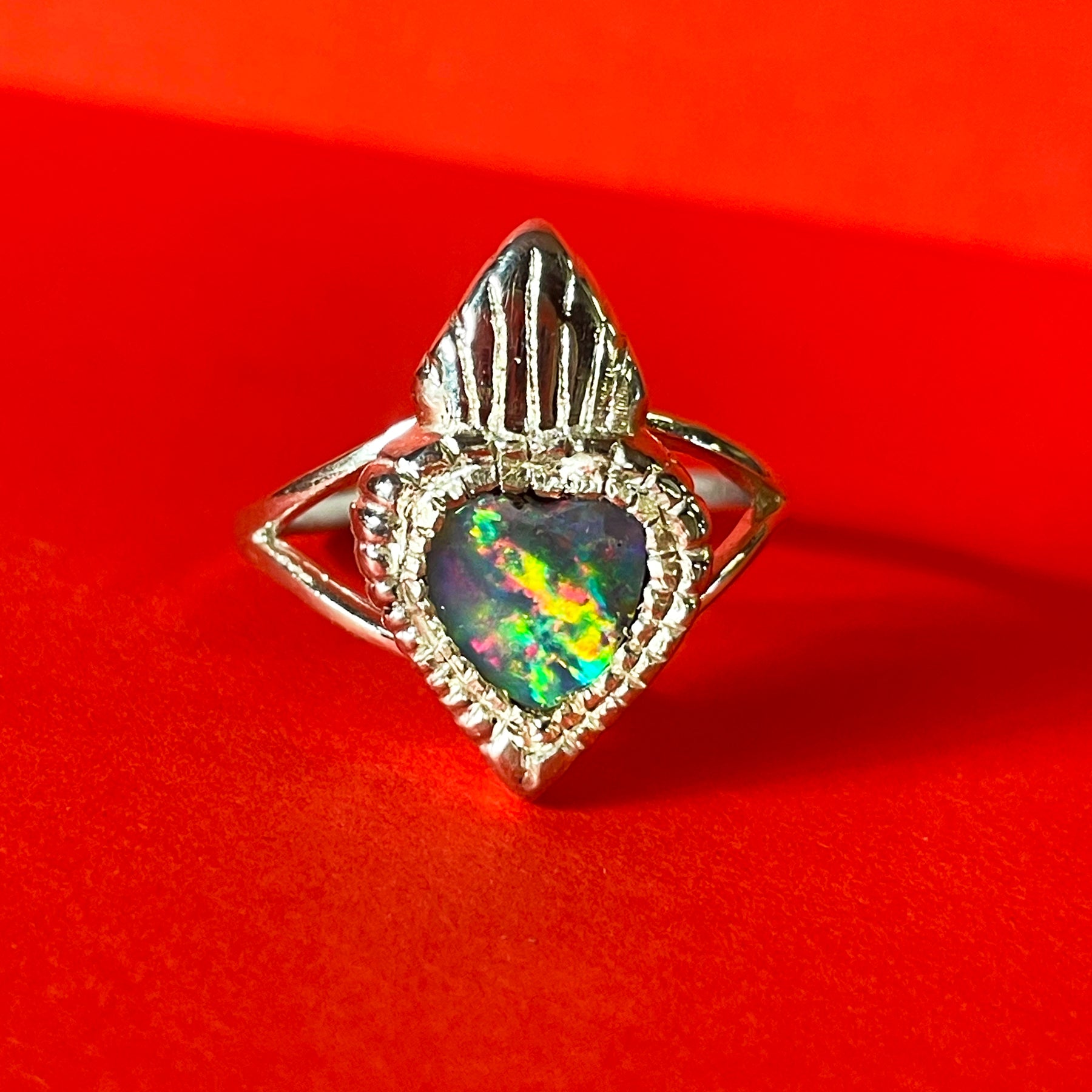 Burn My Heart Ring in Sterling Silver