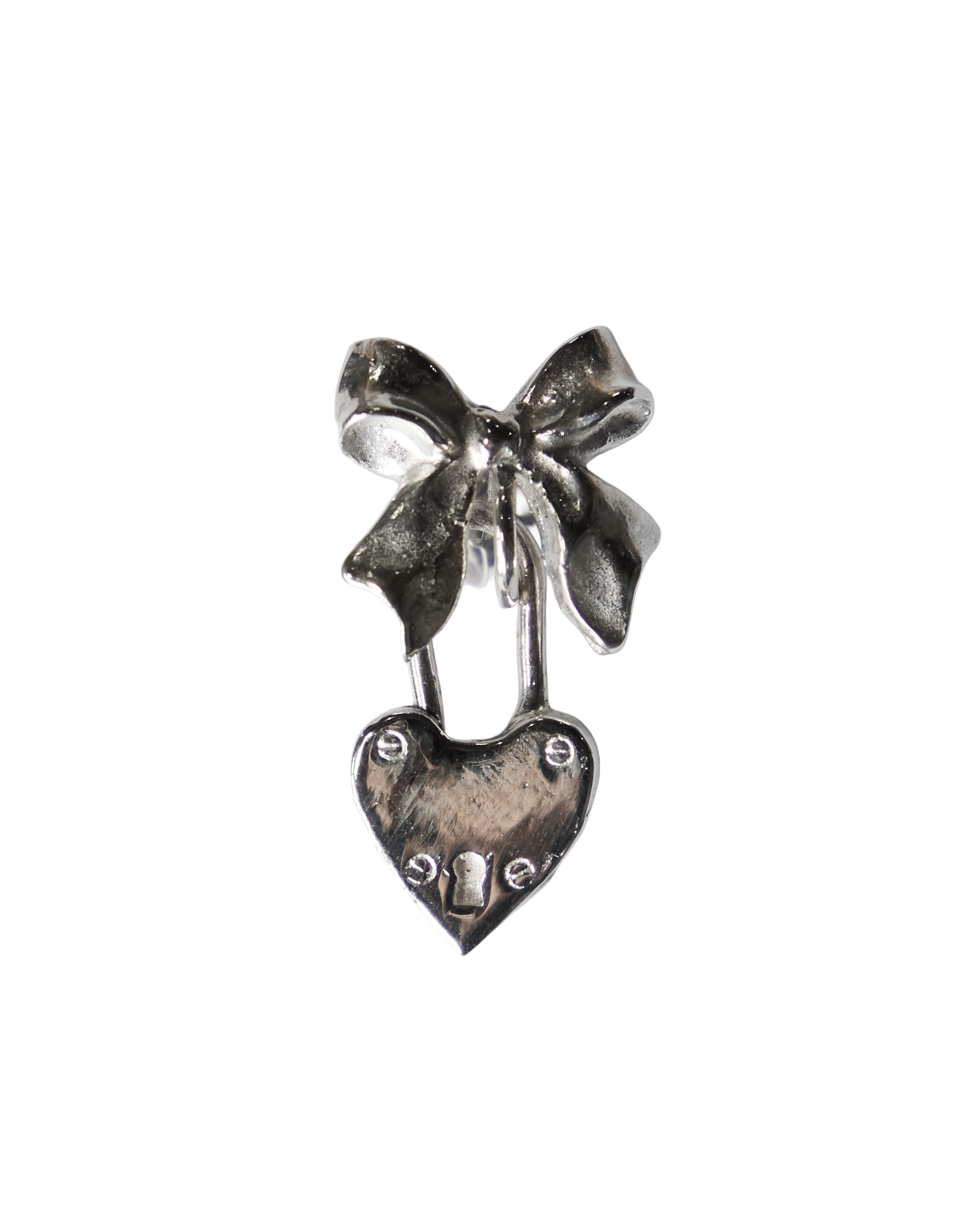 Wrap My Heart in a Bow Stud Earring - Sterling Silver