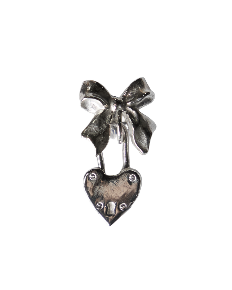 Wrap My Heart in a Bow Stud Earring - Sterling Silver