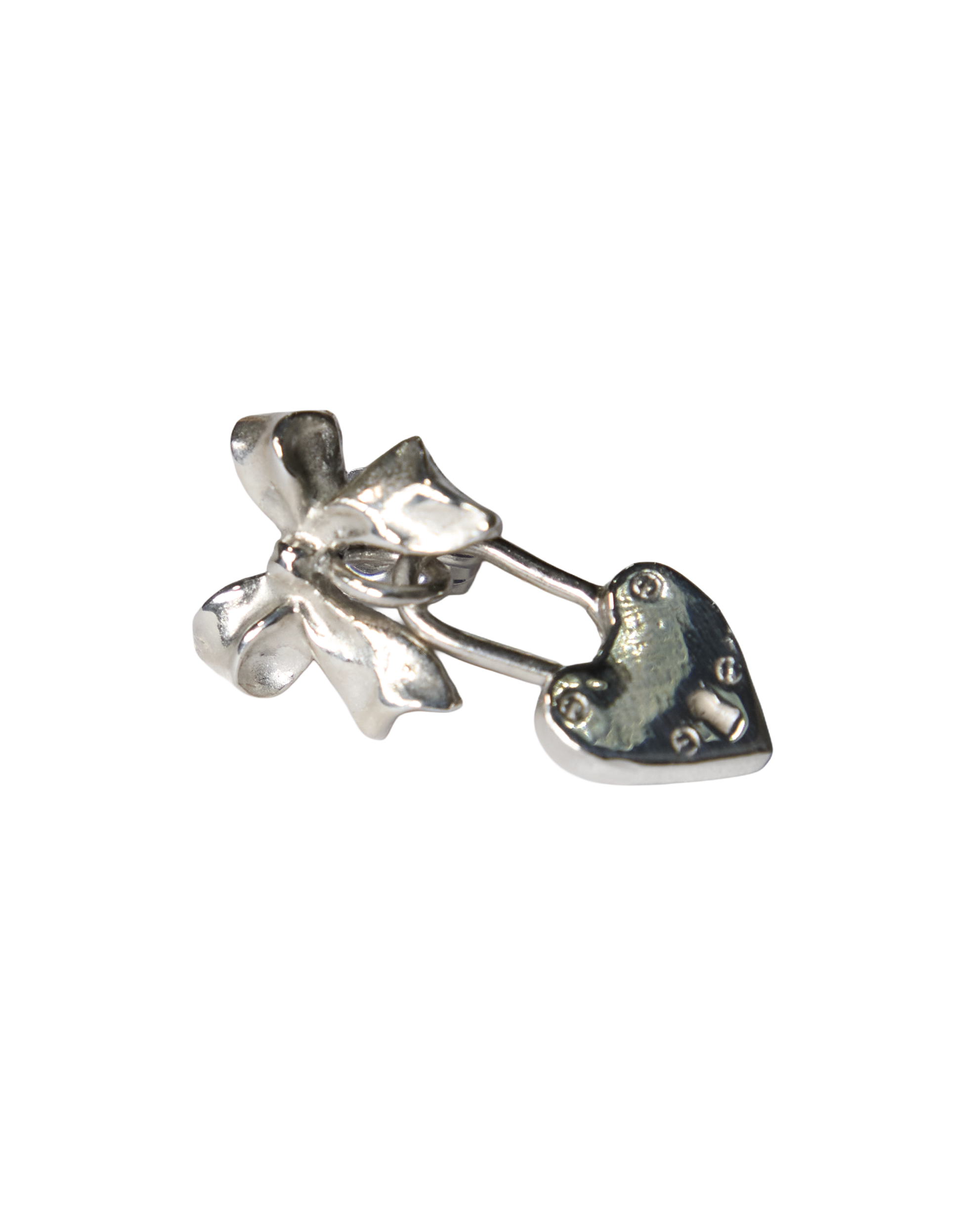 Wrap My Heart in a Bow Stud Earring - Sterling Silver