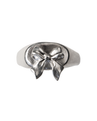 Bow Signet Ring - Sterling Silver