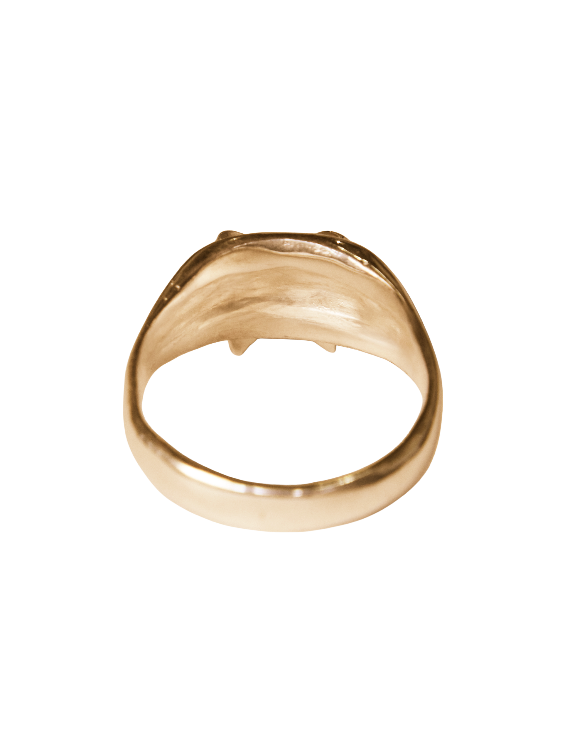 Bow Signet Ring - Solid 9K Gold