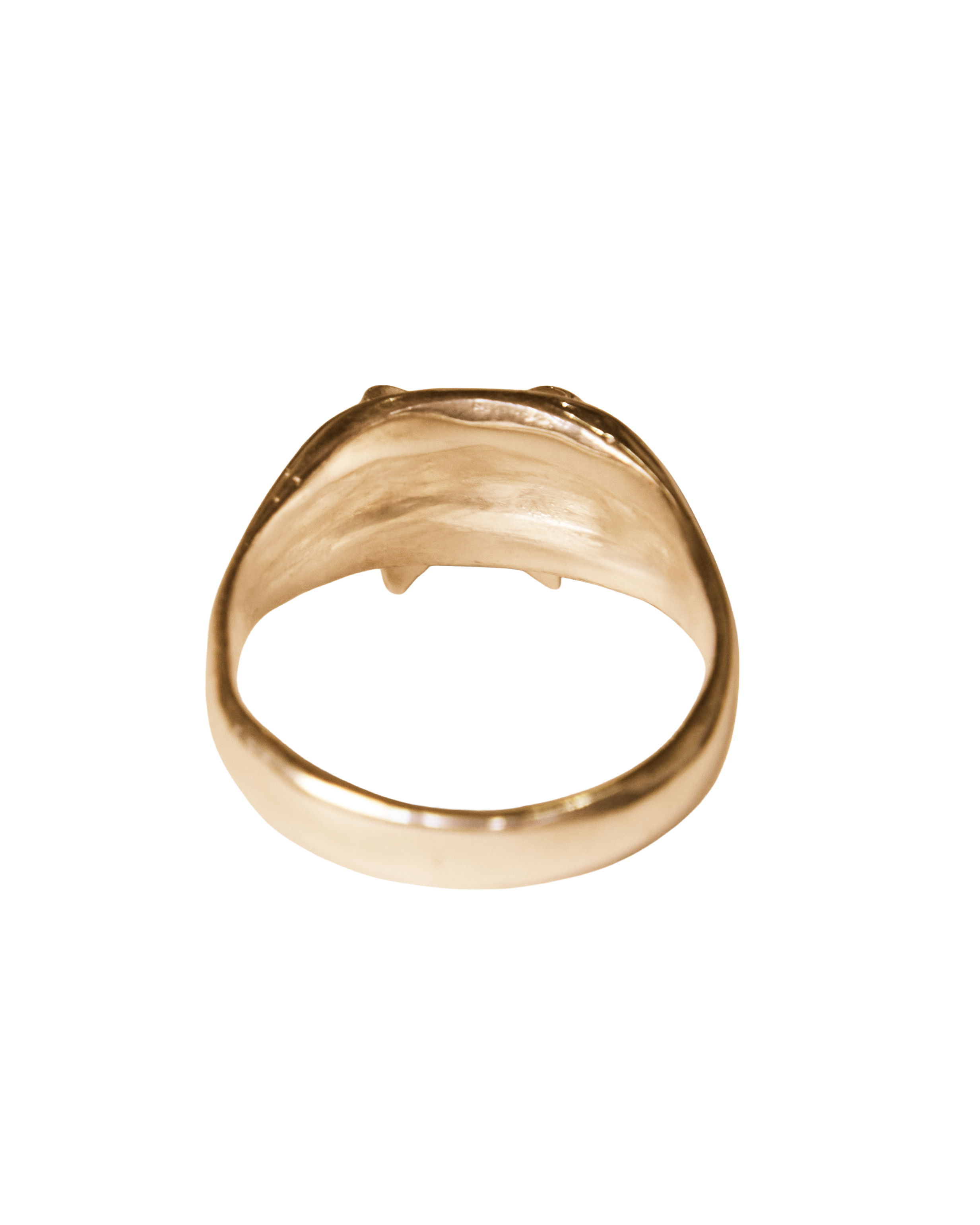 Bow Signet Ring - Solid 9K Gold