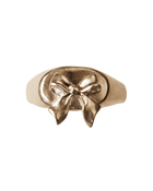 Bow Signet Ring - Solid 9K Gold