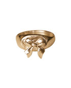 Bow Signet Ring - Solid 9K Gold