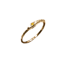 Birthstone Ouroboros Serpent Ring - Solid 9K Gold
