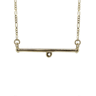Charmed Bar Necklace - Solid 9K Gold