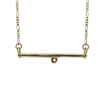 Charmed Bar Necklace - Solid 9K Gold
