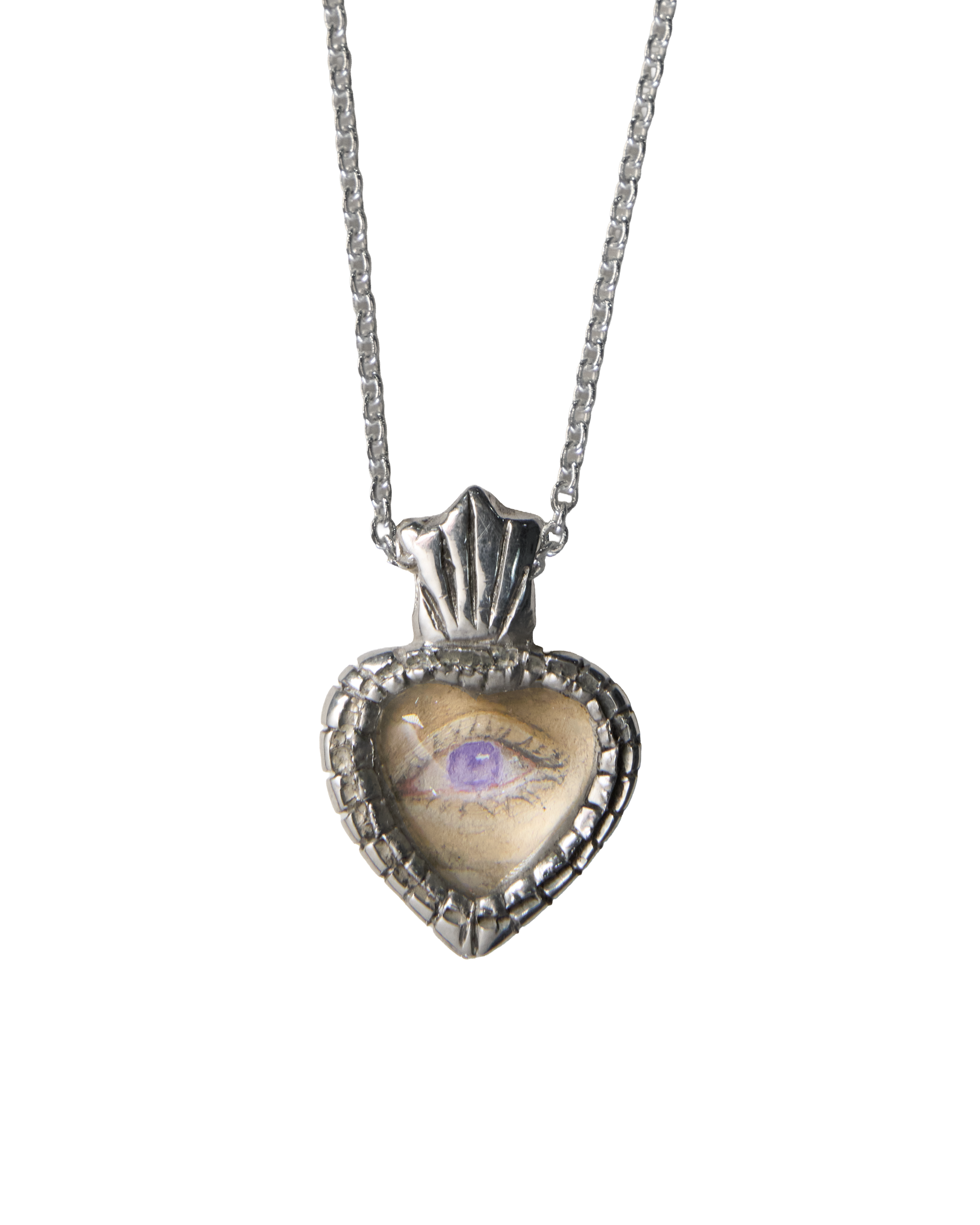 Lover's Eye Necklace - Sterling Silver