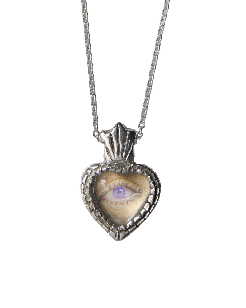 Lover's Eye Necklace - Sterling Silver