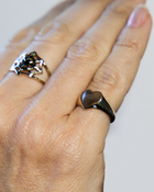 Bleeding Heart Hair Ring - Solid 9K Gold