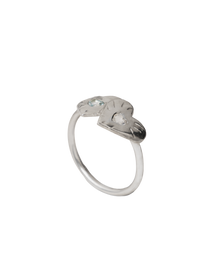 Double Rays Heart of Hearts Ring - Solid Sterling Silver