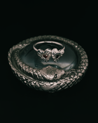 Double Rays Heart of Hearts Ring - Solid Sterling Silver