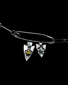 Pastel Sapphire Spade Pendant - Solid Sterling Silver