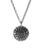 SunMoonSun Medallion Necklace - Sterling Silver