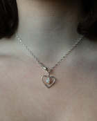 The Opal Heart - Solid Sterling Silver