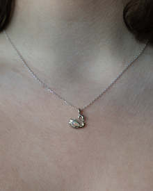 Swan & the Opal Necklace in solid 9ct gold, view 3 of 5