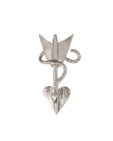 Serpent Wrapped Arrow Broach - Sterling Silver