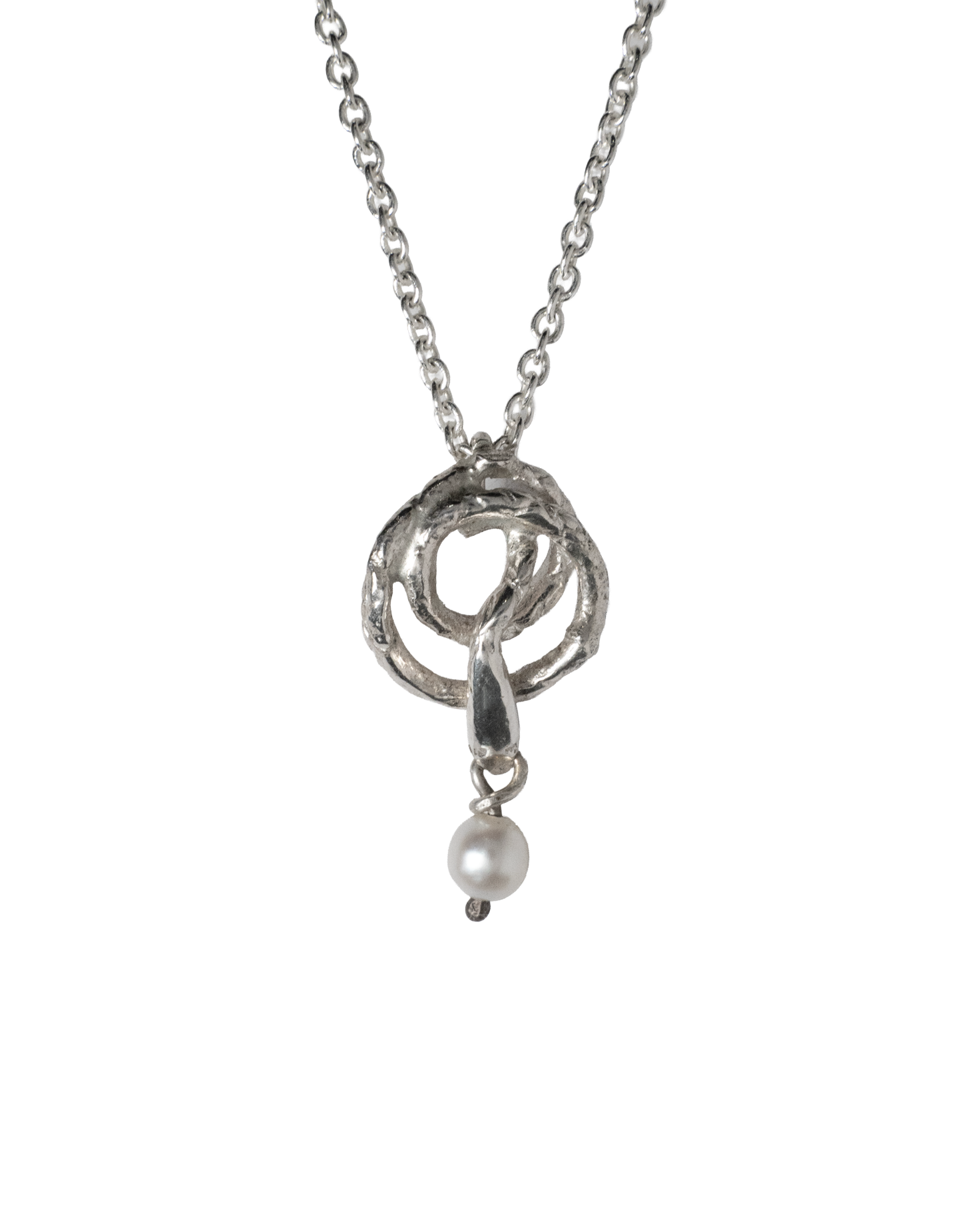 Twisted Serpent Necklace - Sterling Silver