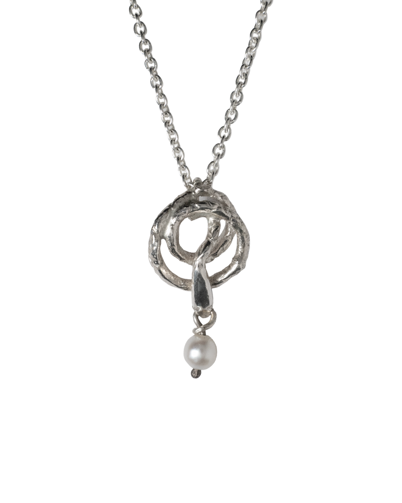 Twisted Serpent Necklace - Sterling Silver