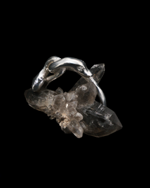 Serpent & the Swan Love Knot Ring - Sterling Silver