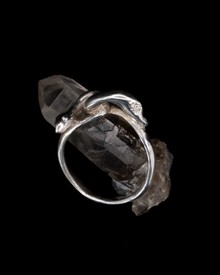 Serpent & the Swan Love Knot Ring - Sterling Silver