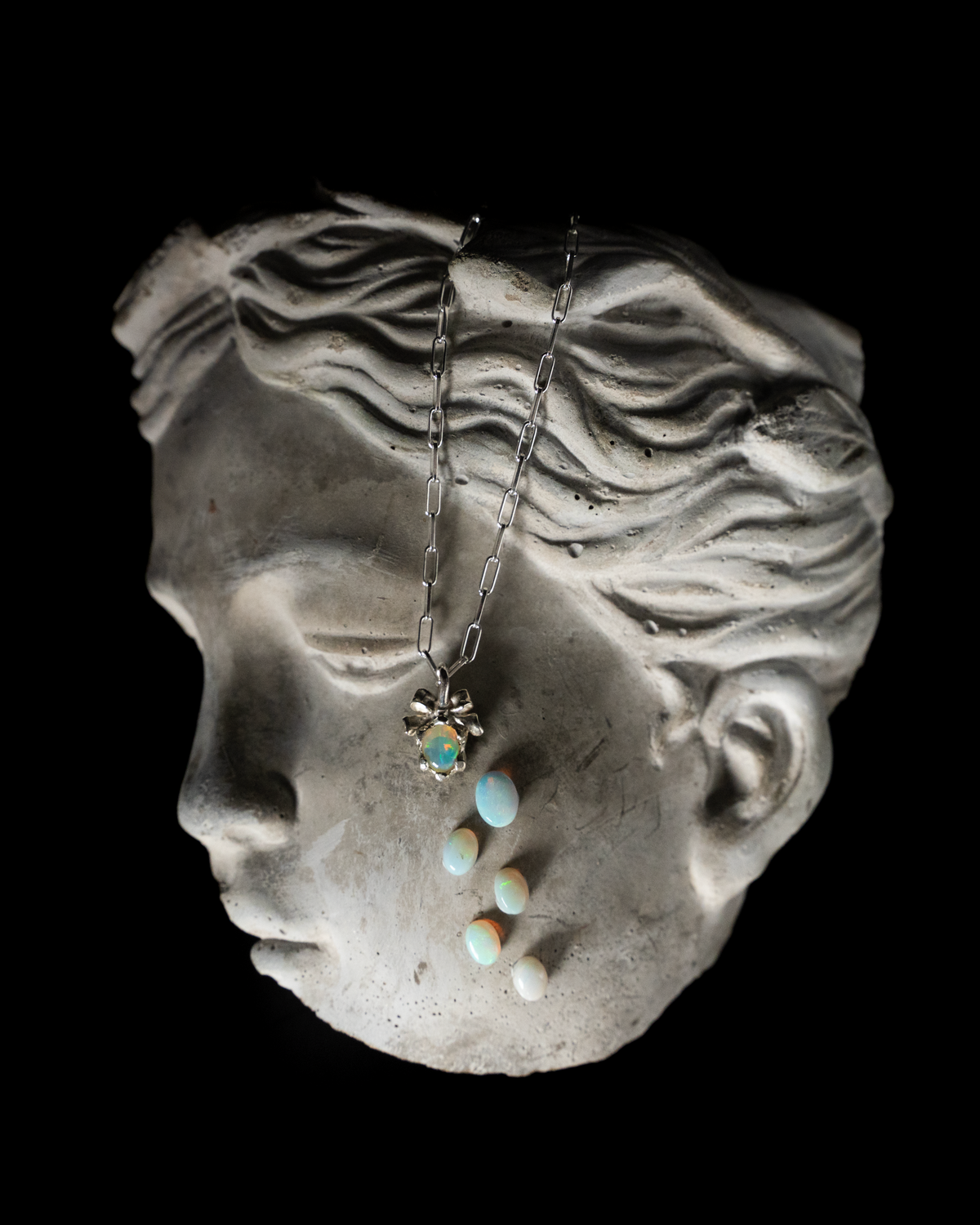 Prized Opal Necklace - Sterling Silver