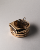 Memorial Channel Signet Ring - 9K Solid Gold