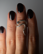 Serpentine Snake Ring - Sterling Silver