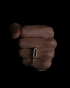 Memorial Channel Signet Ring - 9K Solid Gold