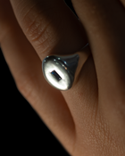 Opposites Attract Signet - Sterling Silver