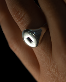 Opposites Attract Signet - Sterling Silver