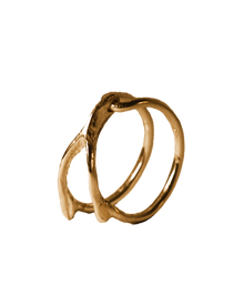 Little Wishbone Ring - Solid 9K Gold