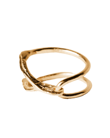 Little Wishbone Ring - Solid 9K Gold