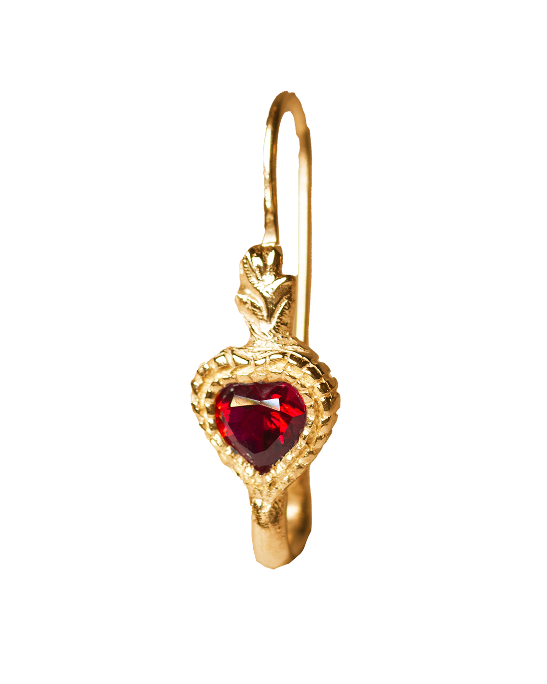 Mini Burn My Heart Earring - Solid 9K Gold