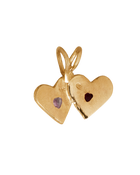 Double Rays Heart of Hearts Necklace - 9k Solid Gold